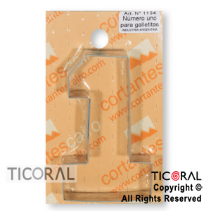 CORT C 1154 NUMERO 1 PARA GALLETITAS x 1